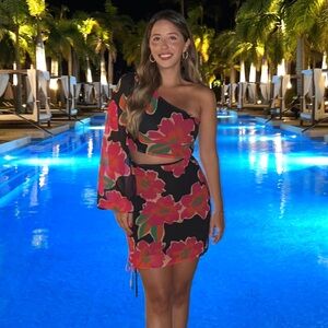 Runaway the label one shoulder dress